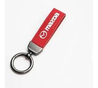 BIESL Key Rings for Mazda MX-5 MX5 RF ND NC NB NA 1989-2023, Anti-Lost Key Rings with Logo Emblems Personalised Licence Plate Keychain Car Decoration Accessories Men Women,Red