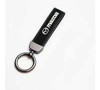 BIESL Key Rings for Mazda MX-5 MX5 RF ND NC NB NA 1989-2023, Anti-Lost Key Rings with Logo Emblems Personalised Licence Plate Keychain Car Decoration Accessories Men Women,Black