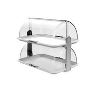 Biesse Casa Polibox Double Decker with Silver Handle White with Double Open Sides
