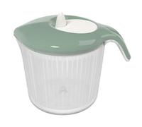 Biesse P636/18, Salad Spinner, Herbs, Vegetables... Easy and Quick Spin, Small Size, mini Size, Plastic, Almond Green Colour, 3 l