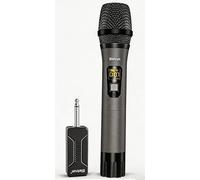 Bietrun Wireless Microphone Only for Mic Input, UHF Metal Dynamic Handheld Multipurpose Mic with Rechargeable Receiver (Work 4hs), 160ft Range, for Karaoke Machine, Amplifier Speaker, Mixer, Church