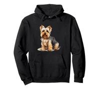 Biewer Terrier Dog Illustration Pullover Hoodie
