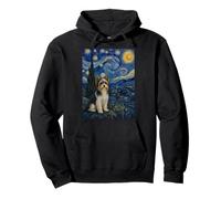 Biewer Terrier Dog Van Gogh Starry Night Pullover Hoodie