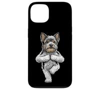 Biewer Terrier Yoga Dog Puppy Funny Dogs Tree Pose Asana Case for iPhone 13