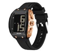 BIEWO Digital Watches for Elderly Men, Large Face Seniors Talking Watch Easy to Read Big Face Wrist Watch Waterproof Sport Outdoor (Black Rose Golden)