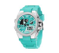 BIEWO Men's Military Watch Outdoor LED Digital Watch Waterproof Tactical Army Wrist Sports Watches for Men Perfect for Sports, Outdoors, Running, Climbing, Campin (Cyan)