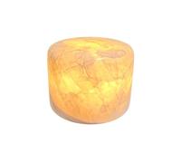 BIEWO Natural Marble Lamp Cordless Touch Control Night Light 3-Way Dimmable Pat Light LED Ambient Glow Lamp Type-C Rechargeable Portable Stone Bedside Desk Lamp Zen Home Decor (10x10x8/ B)