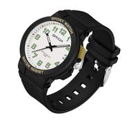 BIEWO Waterproof Watch for Women Men, Unisex Wrist Watches 24 Hour with Second Hand, Night Light, Military Time Easy to Read Dial, Soft and Breathable Silicone Band (Black Gold Glow)