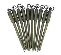 bieykie 10Pcs Carp Fishing Connector Swivels PVA Tube Bags Stems Solid Bag Stems Lead Insert End Terminal Tackle Mash