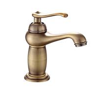 bieykie Bathroom Basin Faucet Antique Brass Mixer Solid Copper Luxury Europe Style Tap Taps