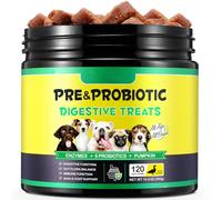 Bieyoc Probiotics for Dogs, Probiotics and Digestive Enzymes Chews for dogs, Canine Supplements for Digestive and Immunity Support, Gut Flora Balance, Improve Digestion & Immunity,120 Chews Duck