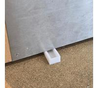 Bifacial Wedge Doorstop - White
