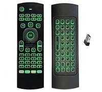 BIFANS MX3 2.4G Air Remote Mouse Multifunctional with 7 Colors Backlit, Mini Wireless Keyboard & Infrared Remote Control Learning for Android TV Box, Projector, PC, MAC,PS3,Pad,Xbox:MX3-7C