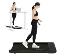 Bifanuo Walking Pad - Under Desk Treadmill, Portable Walking Pad with Remote Control LED Display - Ideal for Home/Office Fitness Enthusiasts (Black)