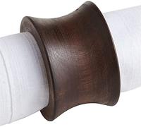 BIFFELY Rustic Napkin Rings Set of 4, Wooden Napkin Holders for Dining Tableware, Napkin Rings Bulk, Dinning Table, Everyday, Wedding, Anniversary Festival Baptism Thanksgiving Party of Table Setting