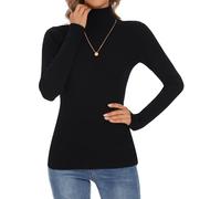 Biffxeu Sleeveless Turtlenecks Tops for Women Lightweight Knit Sleeveless Vest Stretchy Turtleneck