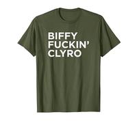 Biffy Clyro Biffy F’in Clyro T-Shirt, Men, Olive Green, X-Large