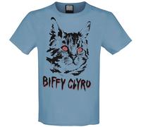 Biffy Clyro Black Cat T-shirt blue M