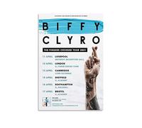 Biffy Clyro Fingers Crossed Tour 2021 Canvas Poster Wall Art Decor Print Picture Paintings for Living Room Bedroom Decoration Unframe-style 12x18inch(30x45cm)