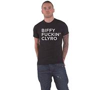Biffy Clyro T Shirt Biffy F**King Clyro Band Logo Official Mens Black L