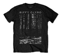 Biffy Clyro Tree Band Logo T-Shirt in Black | Size: Large Biffy Clyro Black L