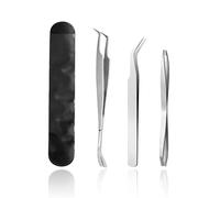 BIFHIG 3 Pieces Stainless Steel Tick Remover Pliers, Pet Care Tools, Tick Remover Tweezers Hook Combination, Outdoor Protection Accessories