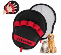 Bifobar Pet Hair Removal Glove - Magic Brush Electrostatic Mitt for Dogs & Cats, Reusable Grooming Gloves - Dog Hair Remover Tool with 5-Finger Design for Couch, Carpet, Furniture, Laundry & Clothing