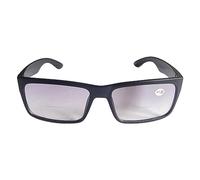 Bifocal Tinted Retro Bold 2017 Fashion Sun Readers Grey or Brown Lens TN53 (Black, 1.0)