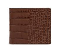 Bifold Croco Leather Wallet, male, Tom Ford, Wallets & Cardholders, Brown, ONE SIZE, Accessories ONE SIZE