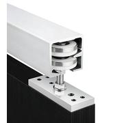 Bifold Door Flat Track Roller Hardware Kit, Interior Folding Door Rail Systems with Caster Wheel, Sliding Room Divider Guide Concealed Rails, No Door(540cm/212.6in)