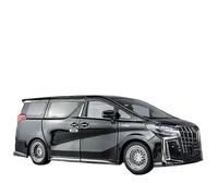 Big 1/18 For Alloy Cars Model Door Opened Simulation MPV Car With Sound And Light Pull Back Vehicle For Present(Black)