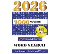 Big 1000 Words Word Search For Adults: Puzzle With Easy To Read Big Print About Interesting Themes Including Famous People, Dogs, Countries | 6 x 9 ... And Holidays For Adults, Seniors, Teens