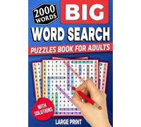 BIG 2000 New Words Word Search for Adults: 84 Puzzles Large Font, Anti eye strain, relaxation for Adults, Seniors & Teens (Words of Wonder!)