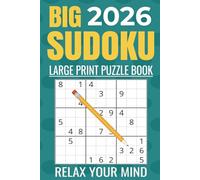 Big 2026 Sudoku Book for Adults - Large Print: 1500+ Puzzles, Clean Layout, The Perfect Travel Size