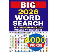 Big 2026 Word Search: 4000 Words to Discover - 175 Themed Word Search Puzzles with Solutions for Adults and Seniors for Relaxation and Stress Relief