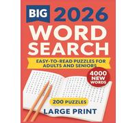 Big 2026 Word Search for Adults, seniors & teens: Explore 50 Fun Topics - Travel, Brain Games, Pop Culture, Wellness & More | 200 Large Print Puzzles ... for Relaxation, Learning & Mental Fitness
