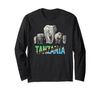 Big 5 Africa Wildlife Design for Tanzania Safari Long Sleeve T-Shirt
