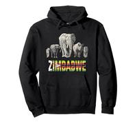 Big 5 Wildlife Design for Zimbabwe Safari Pullover Hoodie