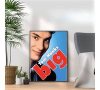 Big, 80s Movie Print Vintage Nostalgic Tom Hanks Film Poster, A4 and A3 Size Frame Options,Great Home, Pub, Café, Bar Decoration Wall Art Print, House gift for movie lovers (A4 Print Only)