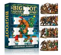 Big Advent foot Calendar 2025-24 Day Christmas Countdown with 3D Ornaments | Collectible Bigfoot Blind Box for Adults