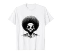 Big Afro AD Anthony with Sun Glasses and Headband T-Shirt