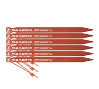 BIG AGNES Dirt Dagger 7.5" Tent Stake - Mixte - Red - size only size- model 2026 only size