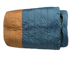 Big Agnes Dream Island 50" Double Wide Sleeping Bag, 20 Degree, Tapestry/Brown Sugar