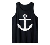 Big Anchor Men Women Captain Pilot Nautical Sailing Sailor Tank Top