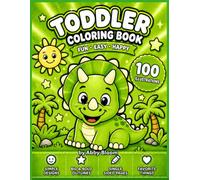 Big and Easy Coloring Book for Toddlers Ages 1-4: Simple First Coloring Pages with HAPPY Cute Animals, Vehicles, Nature, and Everyday Favorites