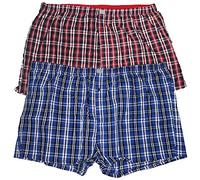 Big and Tall Boxer Shorts Plus size Big King Size Underwear For Men Multipack Woven Checked Boxer Shorts (5XL)