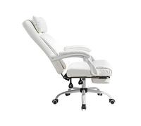 Big and Tall Executive Office Chair Ergonomic Computer Chair with Layered Body Pillows Household Lift Chair/Household White Office Chair/Study Computer Chair/Offi