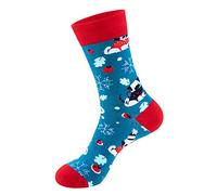 Big and Tall Men's Christmas Socks Size 13-16 - Casual Performance Cotton Pad Sports Leisure Warm Soft Socks for Women