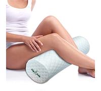 Big Ant Neck Roll Pillow Cervical Bolster - Memory Foam Round Cylinder Bolster Under Knee Pillow, Leg Pillow Memory Foam round Bolster Pillow for all Figure and Season with Washable Cover