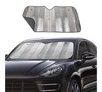 Big Ant Windshield Sun Shade UV Rays Sun Visor Shade,Auto Front Windshield Sunshade Car Folded Sun Shield Shade,Keeps Vehicle Cool - Black (55" x 27.5")